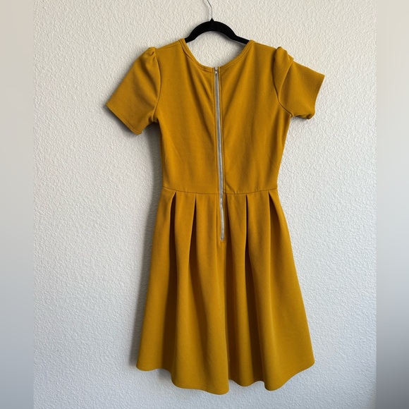 Lularoe small Charming honey Yellow skater Dress - Picture 3 of 3